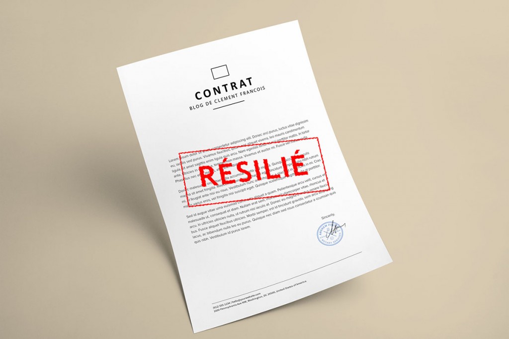 Contrat résilié