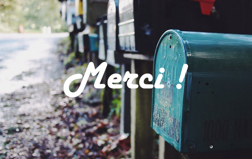 Merci !