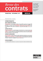 Revue des contrats