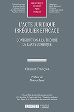 L'acte juridique irrégulier efficace, Contribution à la théorie de l'acte juridique (thèse)