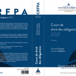 Parution du « Cours de droit des obligations 2021 »