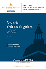Cours de droit des obligations 2026 (Manuel CRFPA)